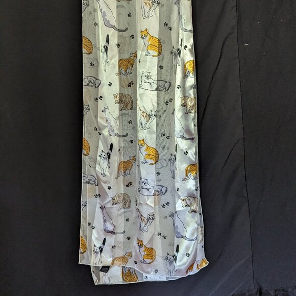 Ted & Jack - Playful Felines Silk Feel Cat Scarf - Picture 2 of 4